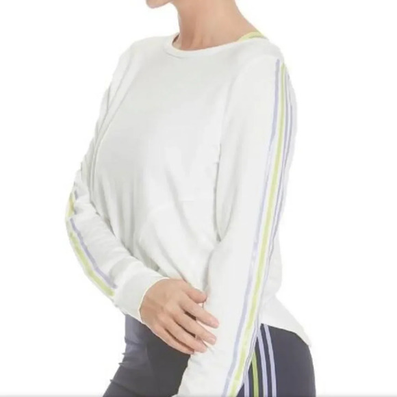 NWT Splendid Cropped Stripe Deconstructed Pullover - Picture 3 of 5